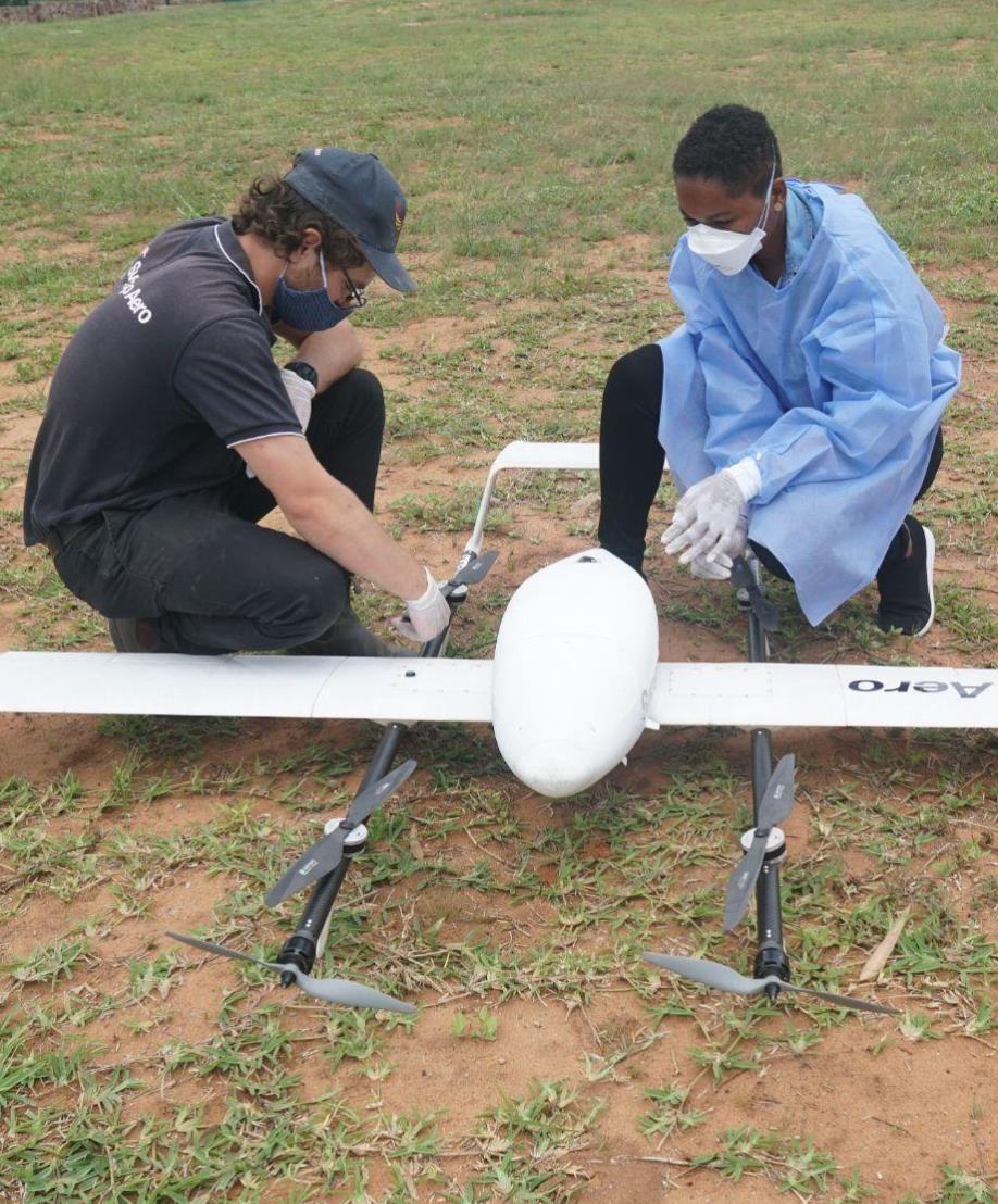 Medical drone delivery operations in Inhambane, Mozambique